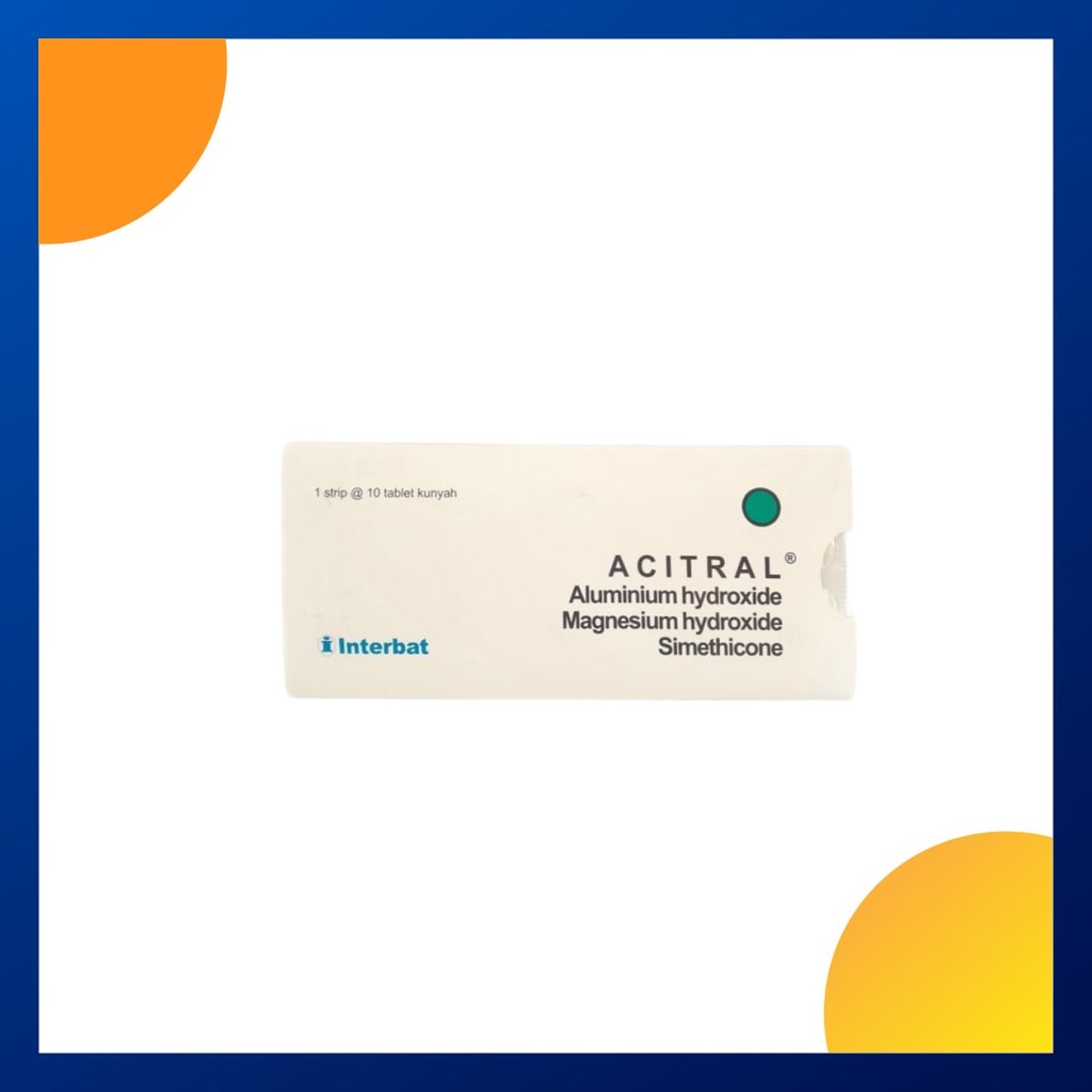 ACITRAL 1 STRIP @ 10 TABLET KUNYAH