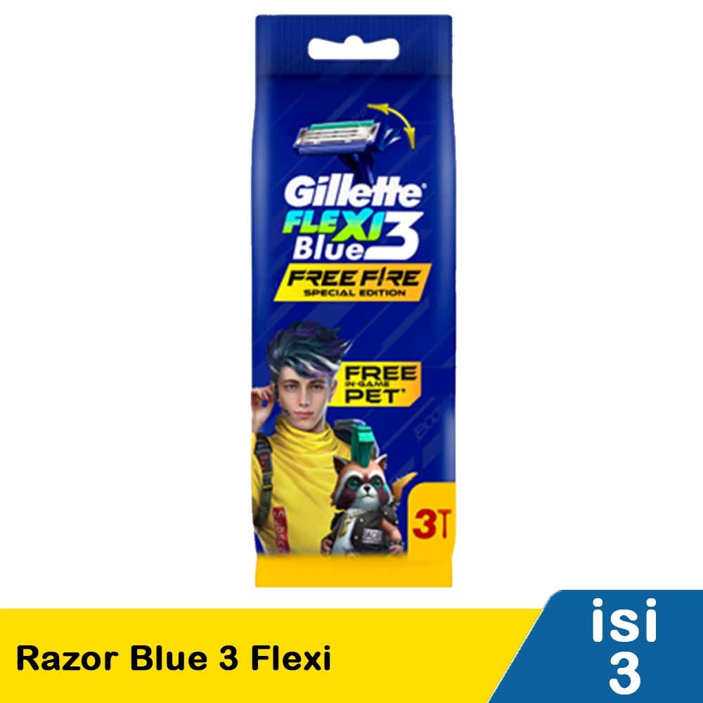 GILLETTE RAZOR BLUE 3 FLEXI 3S