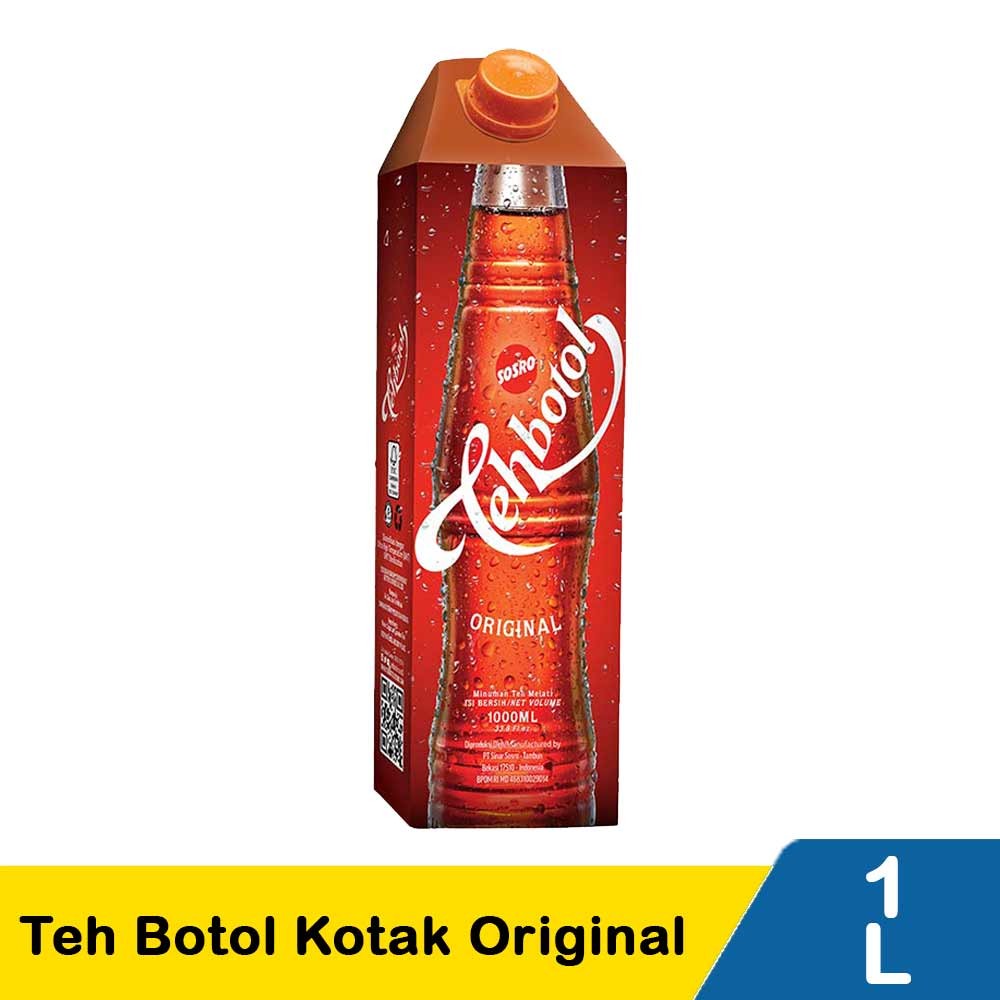 SOSRO TEH BOTOL (KOTAK)  1L