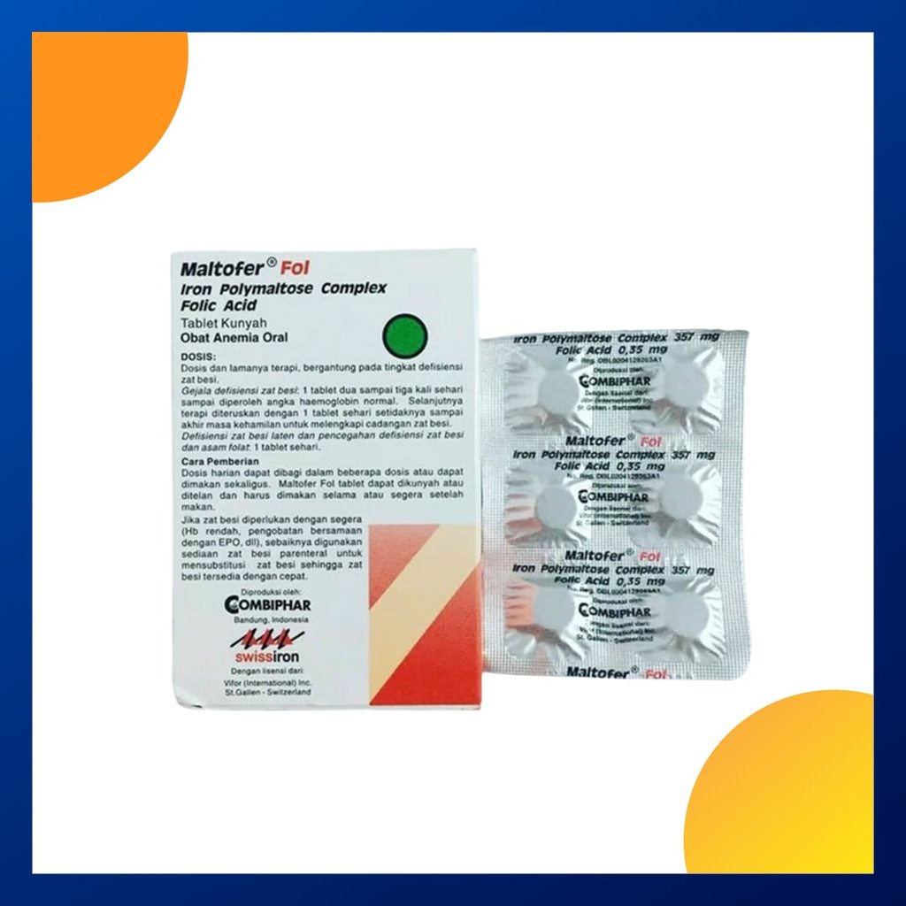 MALTOFER 1 STRIP @ 6 TABLET KUNYAH