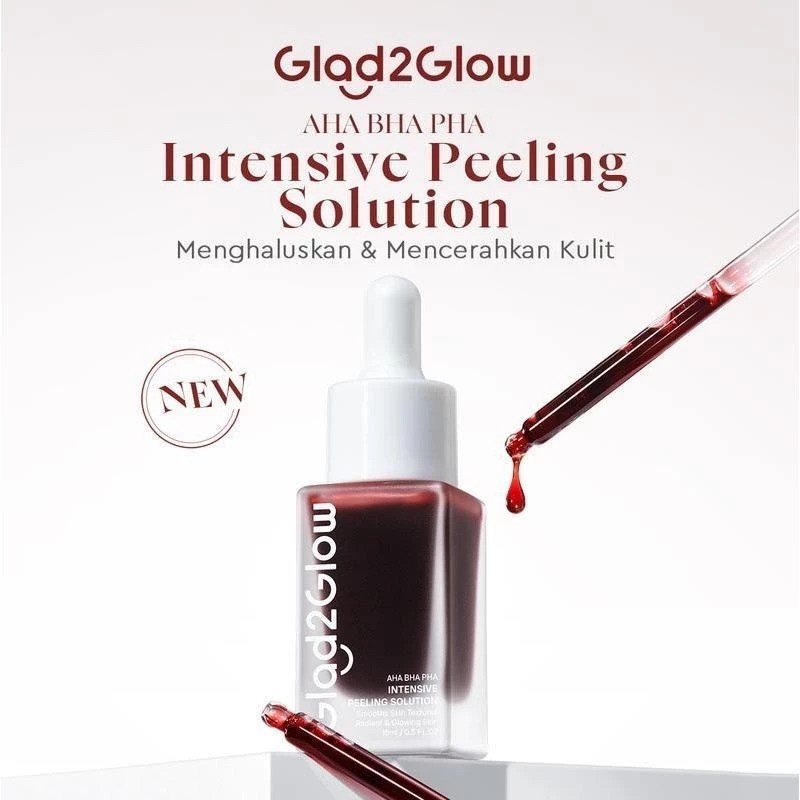 Glad2Glow Peeling Solution 15ml AHA BHA PHA INTENSIVE