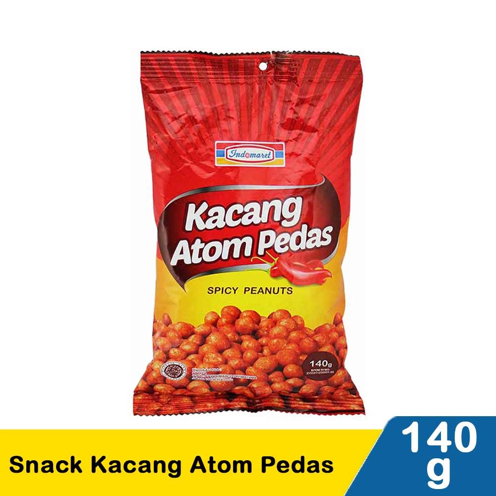 INDOMARET SNACK KACANG ATOM PEDAS 140g