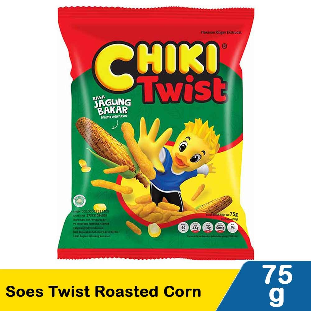 CHIKI SNACK TWIST ROASTED CORN 75g