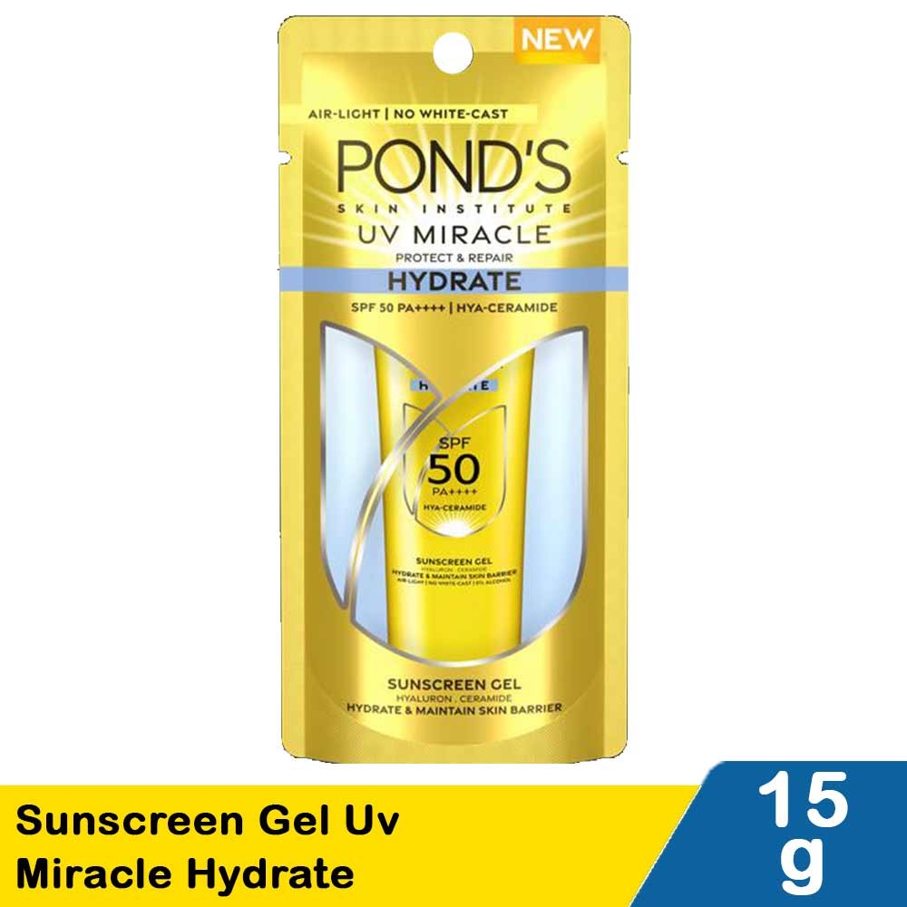 PONDS SUNSCREEN GEL UV MIRACLE HYDRATE 15g