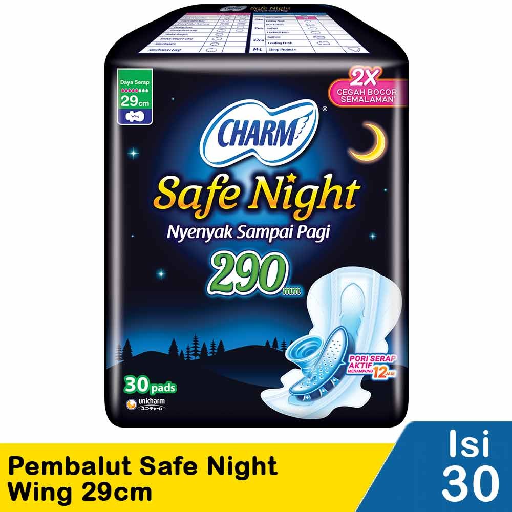 CHARM PEMBALUT SAFE NIGHT 30'S WING 29cm