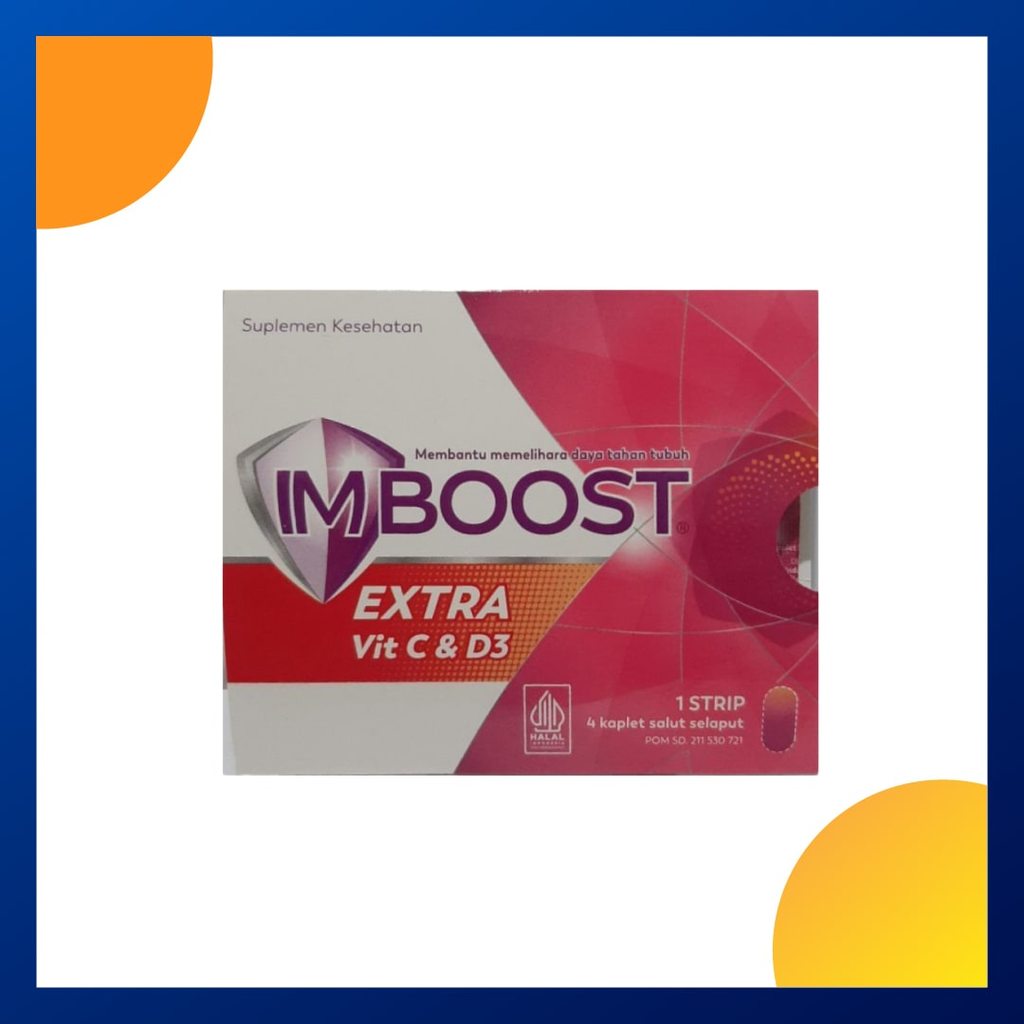 Imboost Extra Vit C & D3 Strip 4 Kaplet