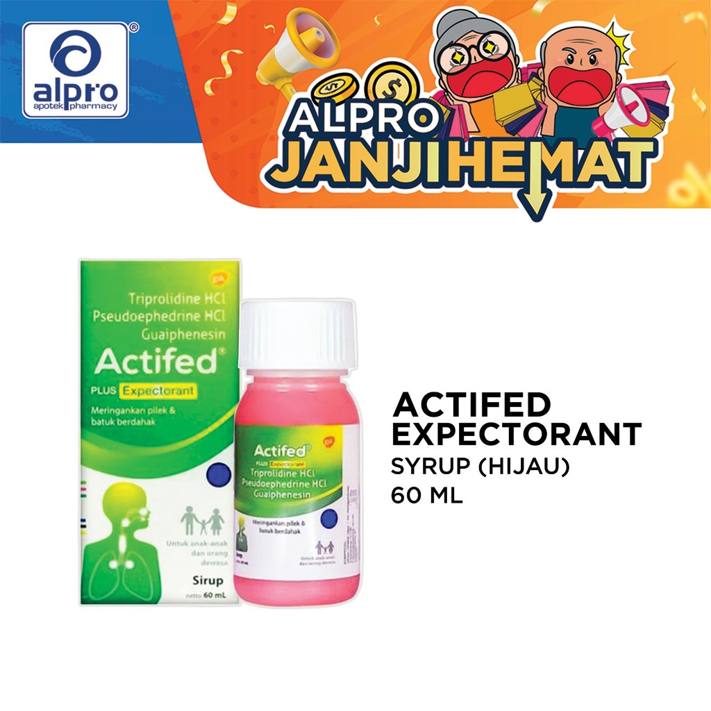Actifed Expectorant 60Ml Hijau