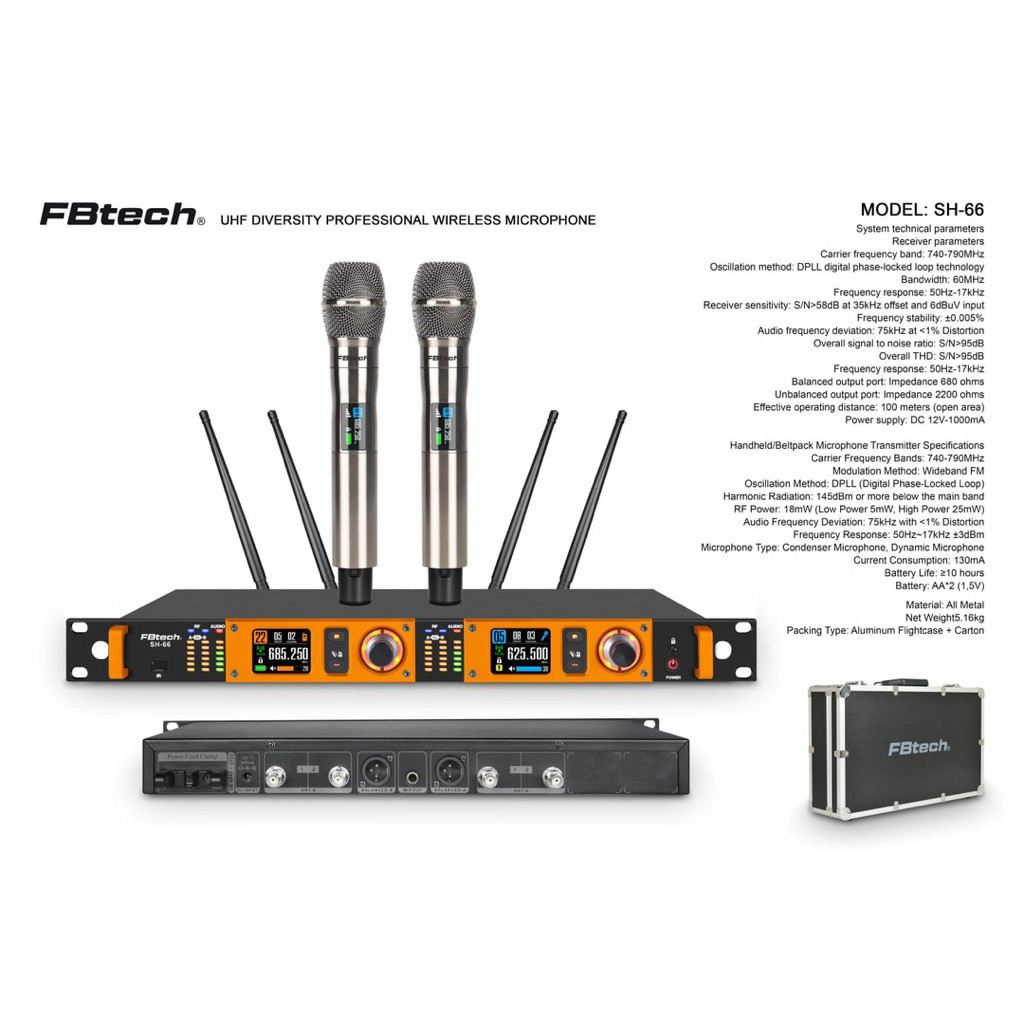 mic wireless fbtech hs66 original free koper FBTECH HS 66
