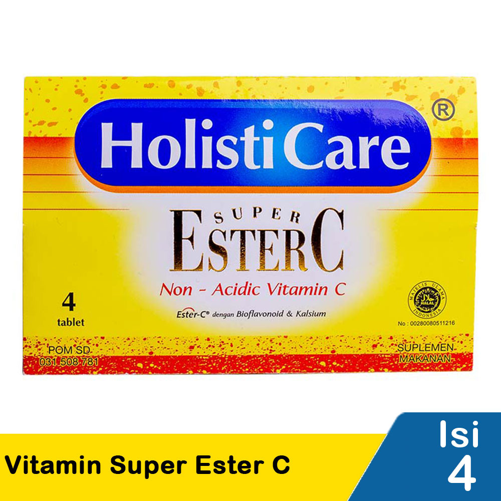 HOLISTICARE VITAMIN SUPER ESTER C 4'S