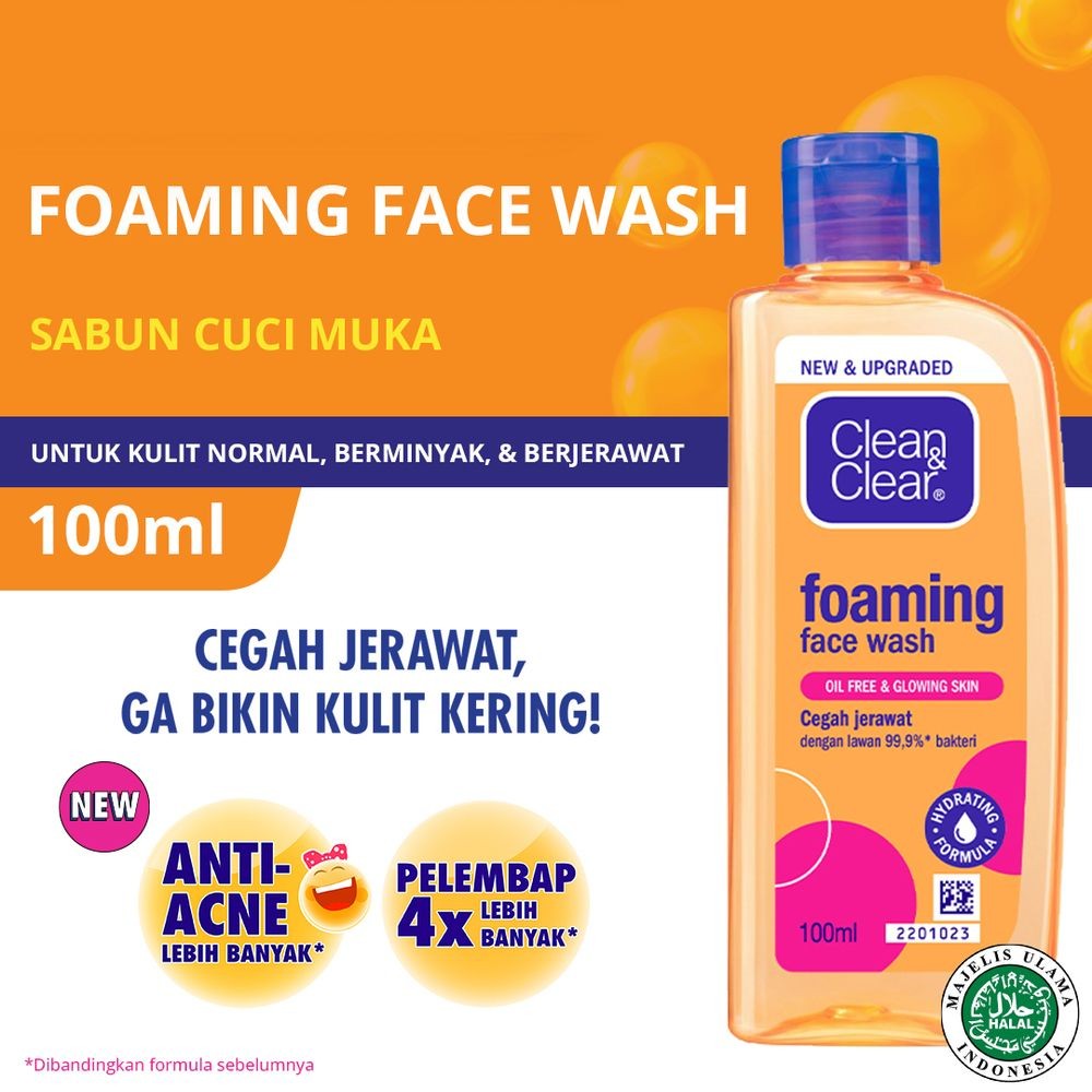 CLEAN & CLEAR FOAMING FACIAL WASH  100mL