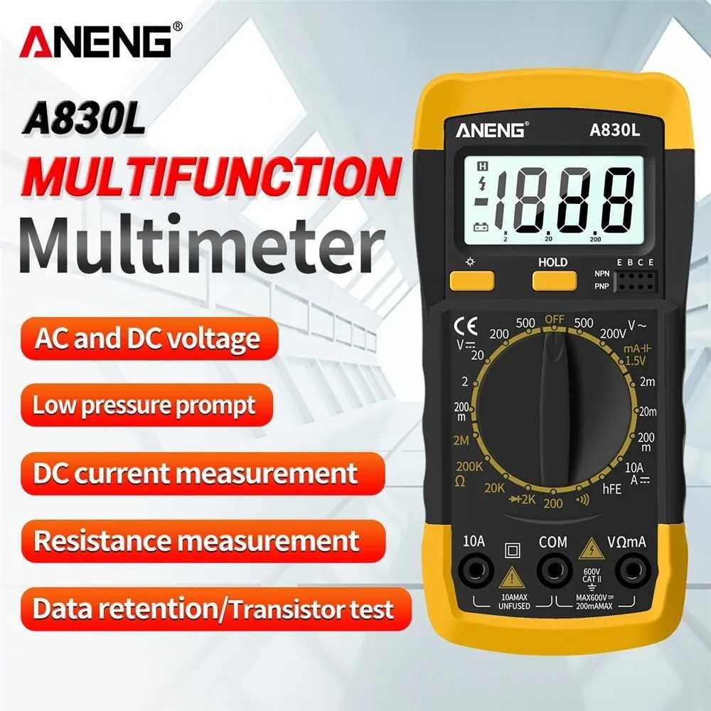 ANENG Digital Multimeter AC DC Volt Current Tester LCD Display - A830L