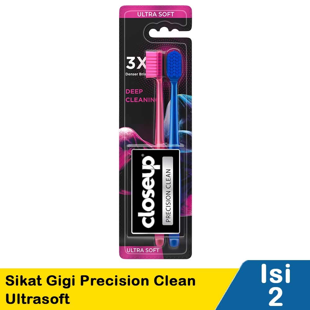 CLOSE UP SIKAT GIGI PRECISION CLEAN 2'S  ULTRASOFT