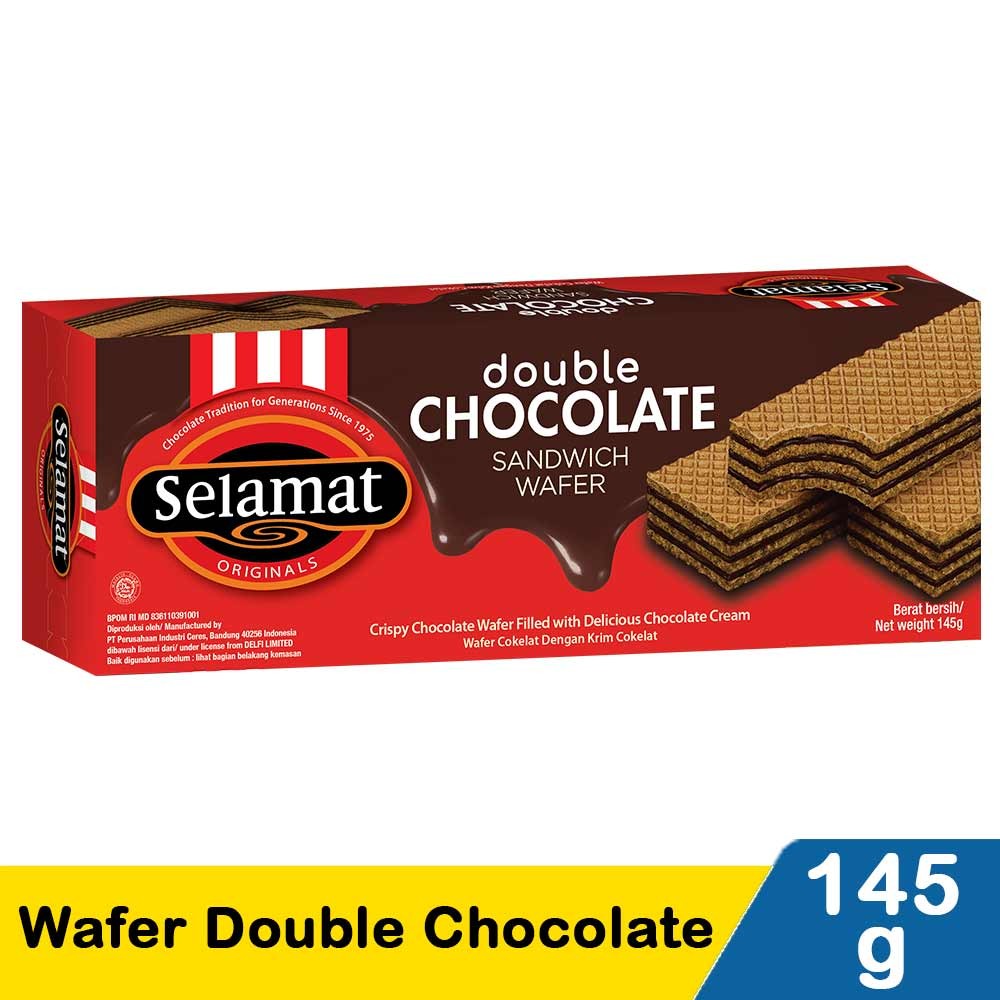 SELAMAT WAFER DOUBLE CHOCO 198/145g