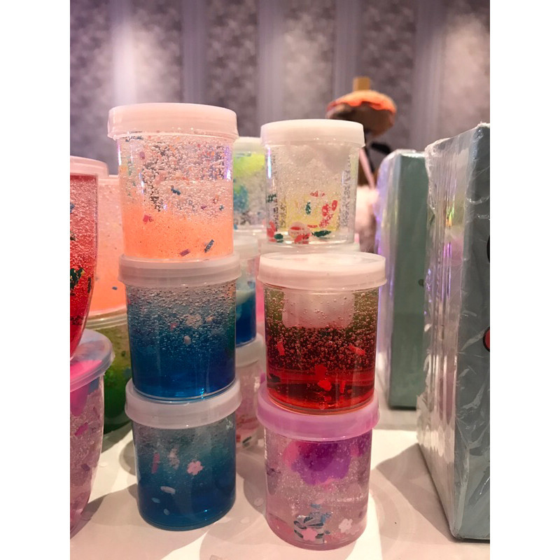 variasi slime 50cc ||slime ombre