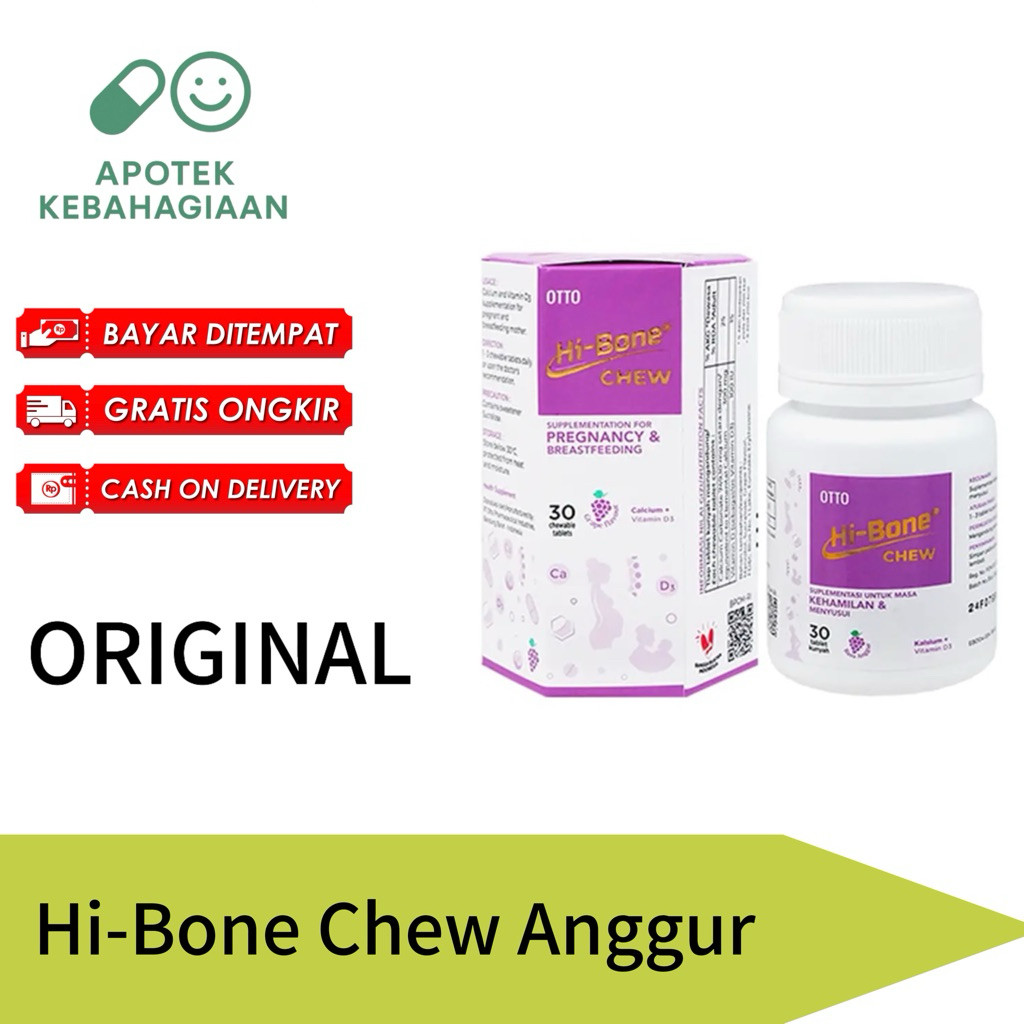 Hi Bone Chew Anggur Vitamin Suplemen