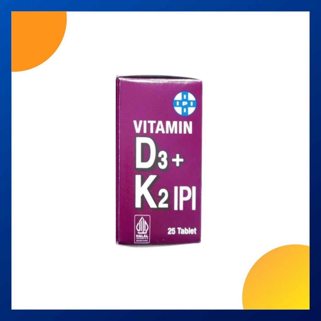 Ipi Vitamin D3 + K2 Botol 25 Tablet