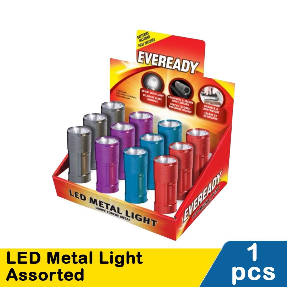 EVEREADY LED METAL LIGHT ASSORTED