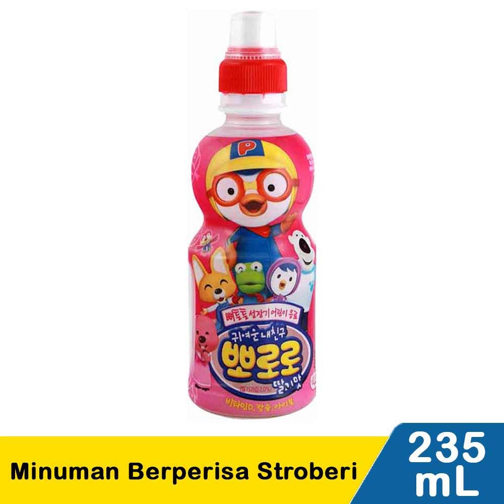 PORORO MINUMAN BERPERISA STROBERI 235mL