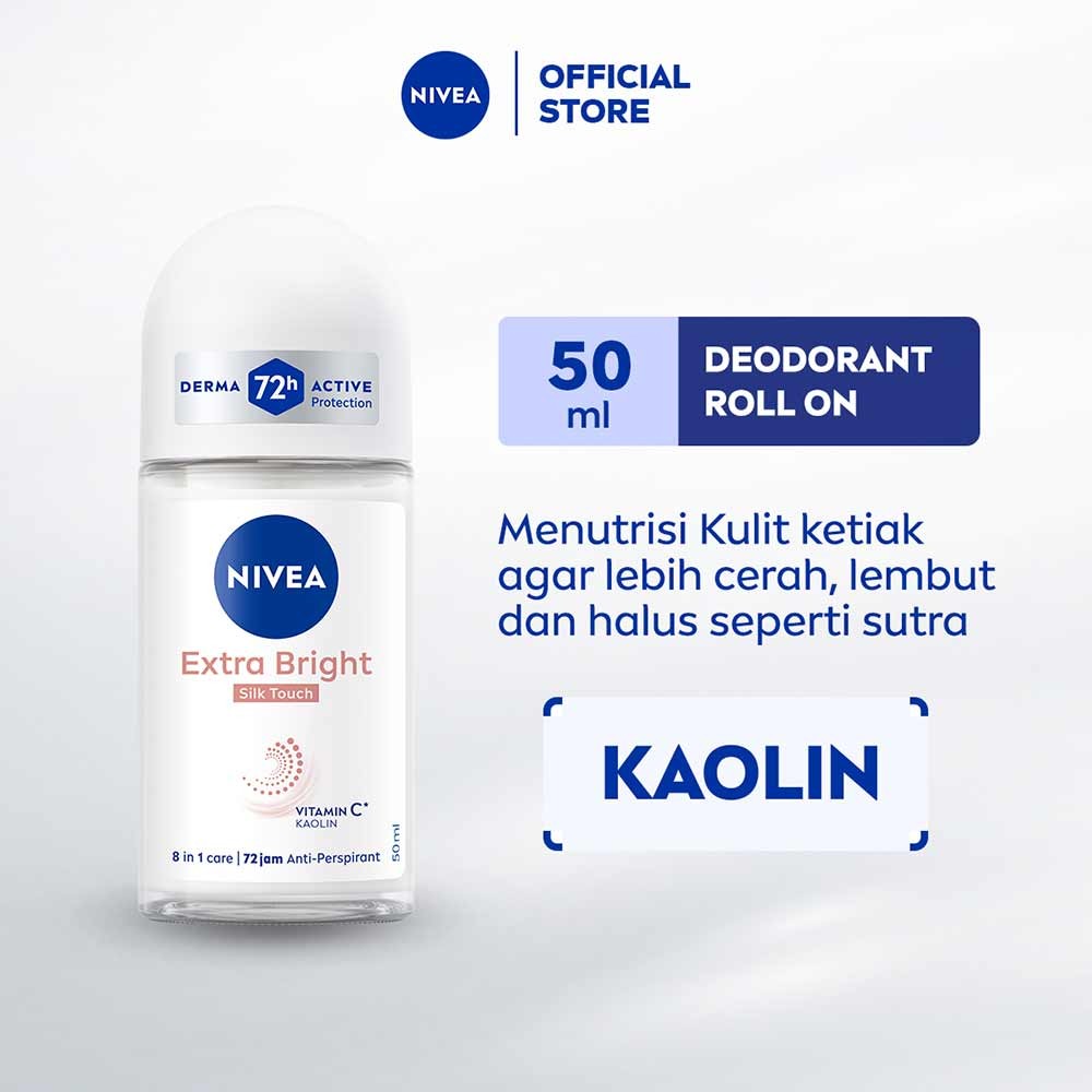 NIVEA DEO ROLL ON WHITENING SILK TOUCH 50mL