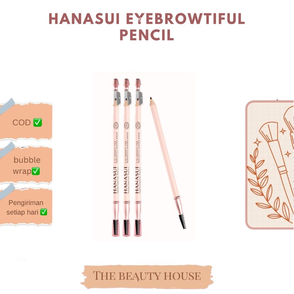 Hanasui Black Eyebrowtiful Pencil