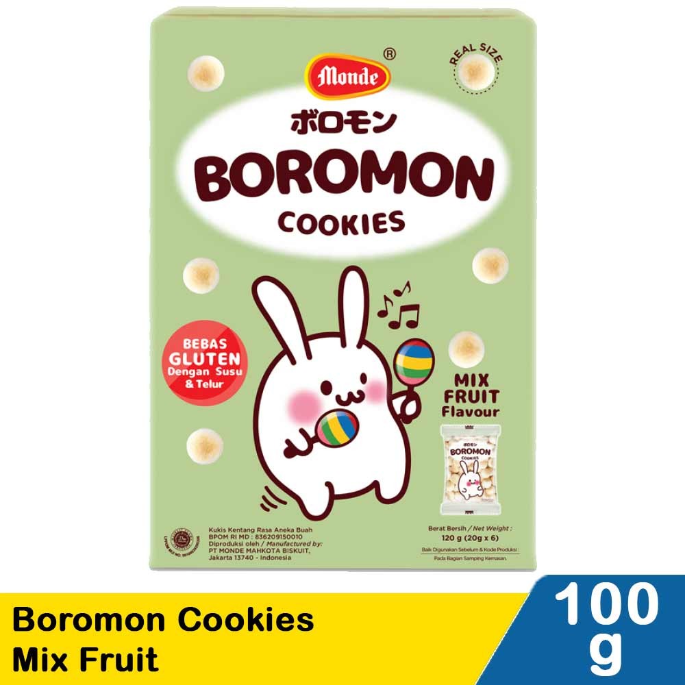 MONDE BOROMON COOKIES MIX FRUIT 100g