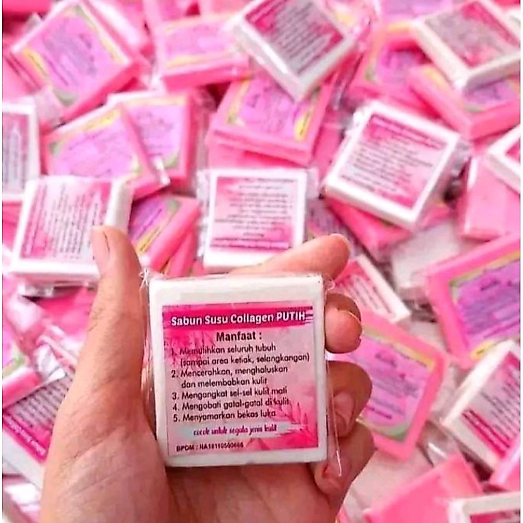 sabun susu collagen encer harga perpcs