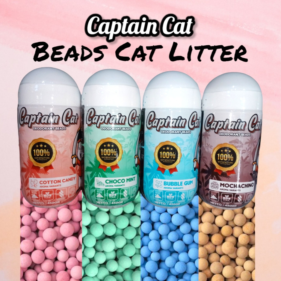 CAPTAIN CAT BEADS CAT LITTER 450GR