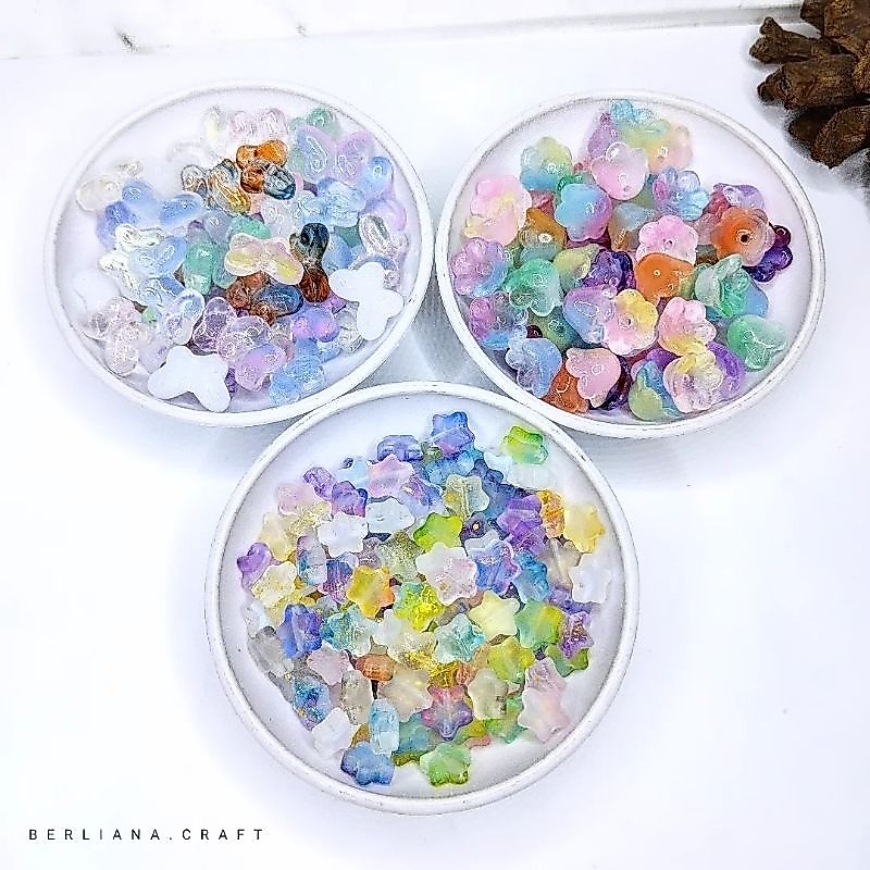 (10 Pcs) Manik Kaca Gradasi