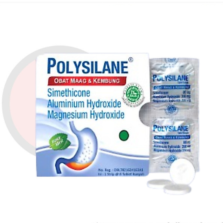 POLYSILANE 1 STRIP @ 8 TABLET KUNYAH