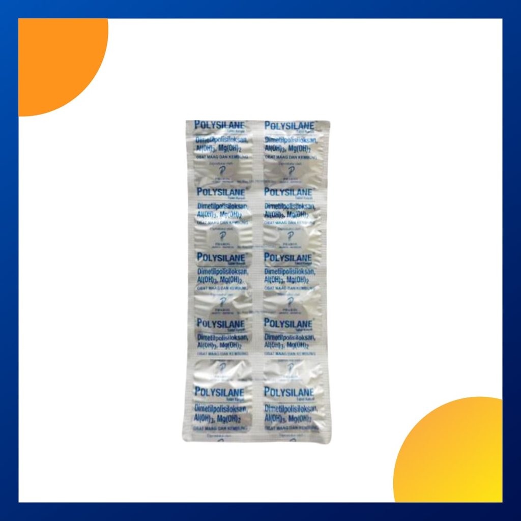 POLYSILANE 1 STRIP @ 8 TABLET KUNYAH