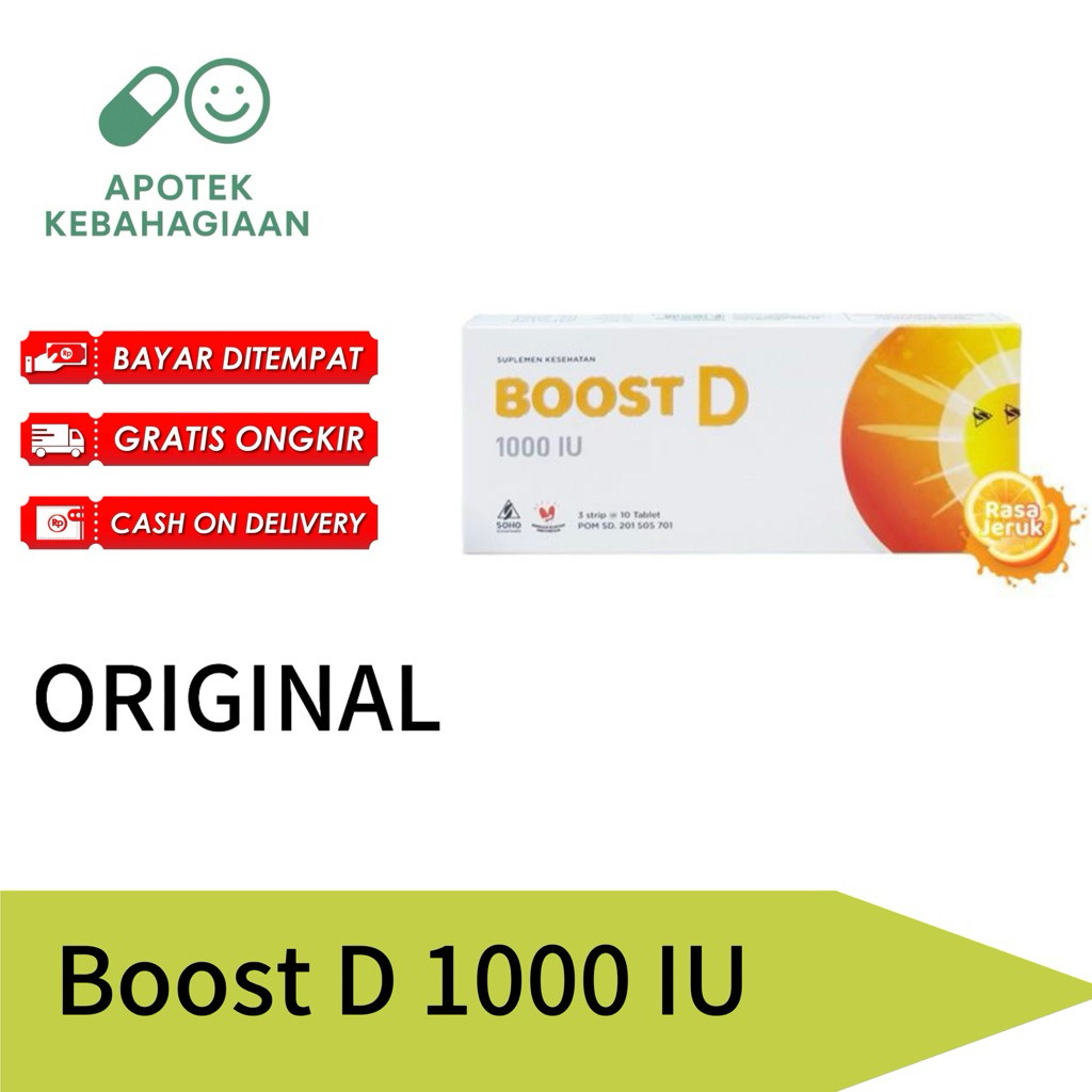 Boost D 1000 IU Box Isi 30 Tablet
