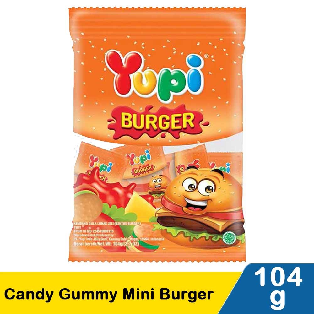 YUPI CANDY GUMMY MINI BURGER 105g