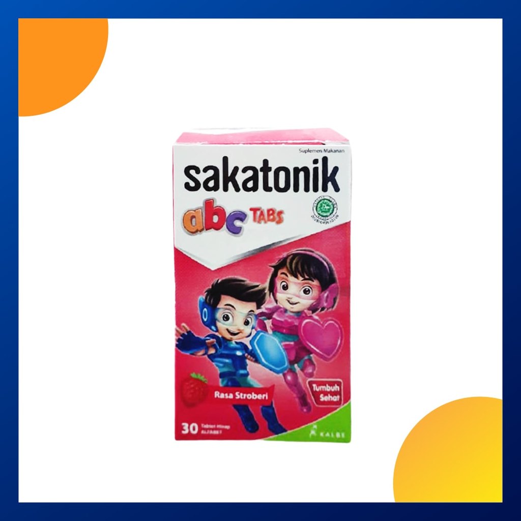 Sakatonik Abc Rasa Strawberry Botol 30 Tablet
