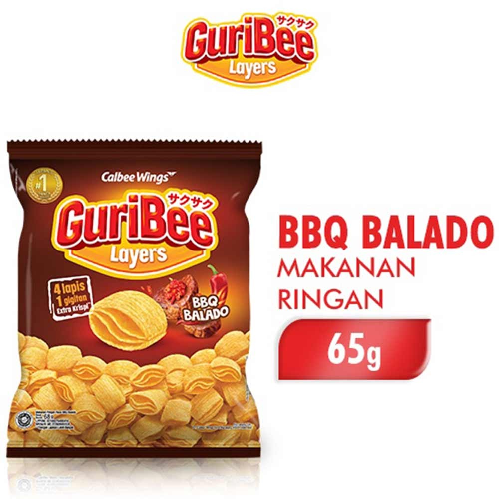 GURIBEE SNACK BBQ BALADO 65g
