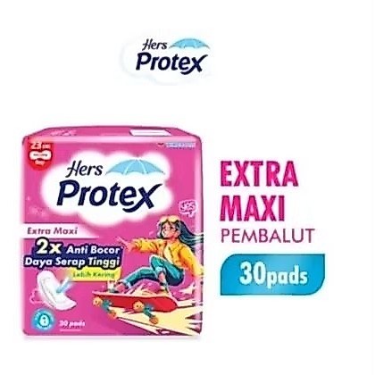 hers PROTEX extra maxi isi 30 pads 23 cm NON WING