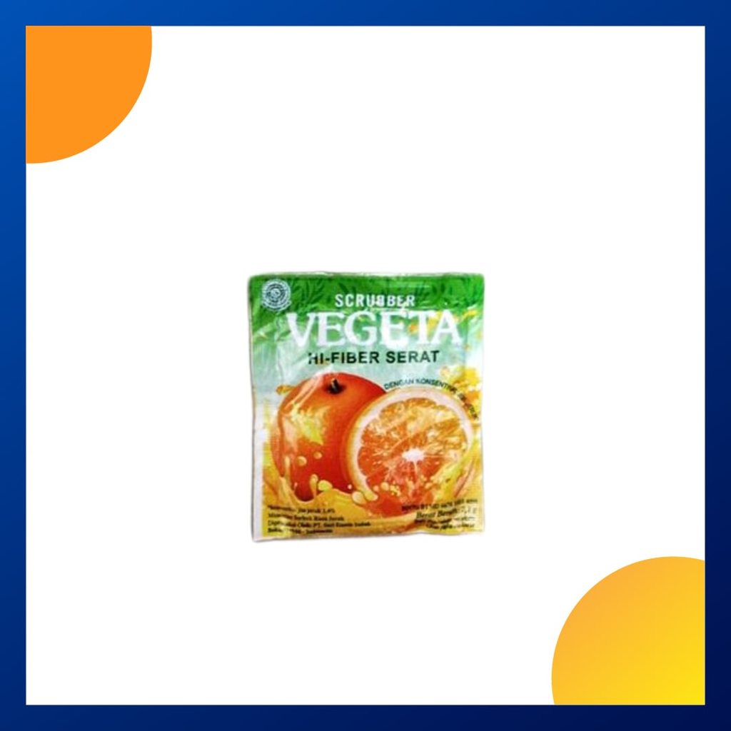 Vegeta Scrubber Rasa Jeruk 7.1 Gram Sachet