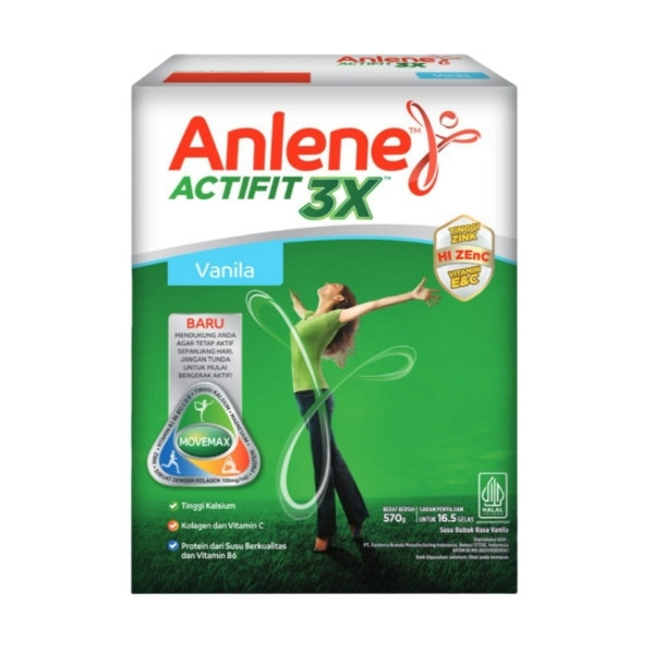 ANLENE ACTIFIT 3X VANILA 570 GR