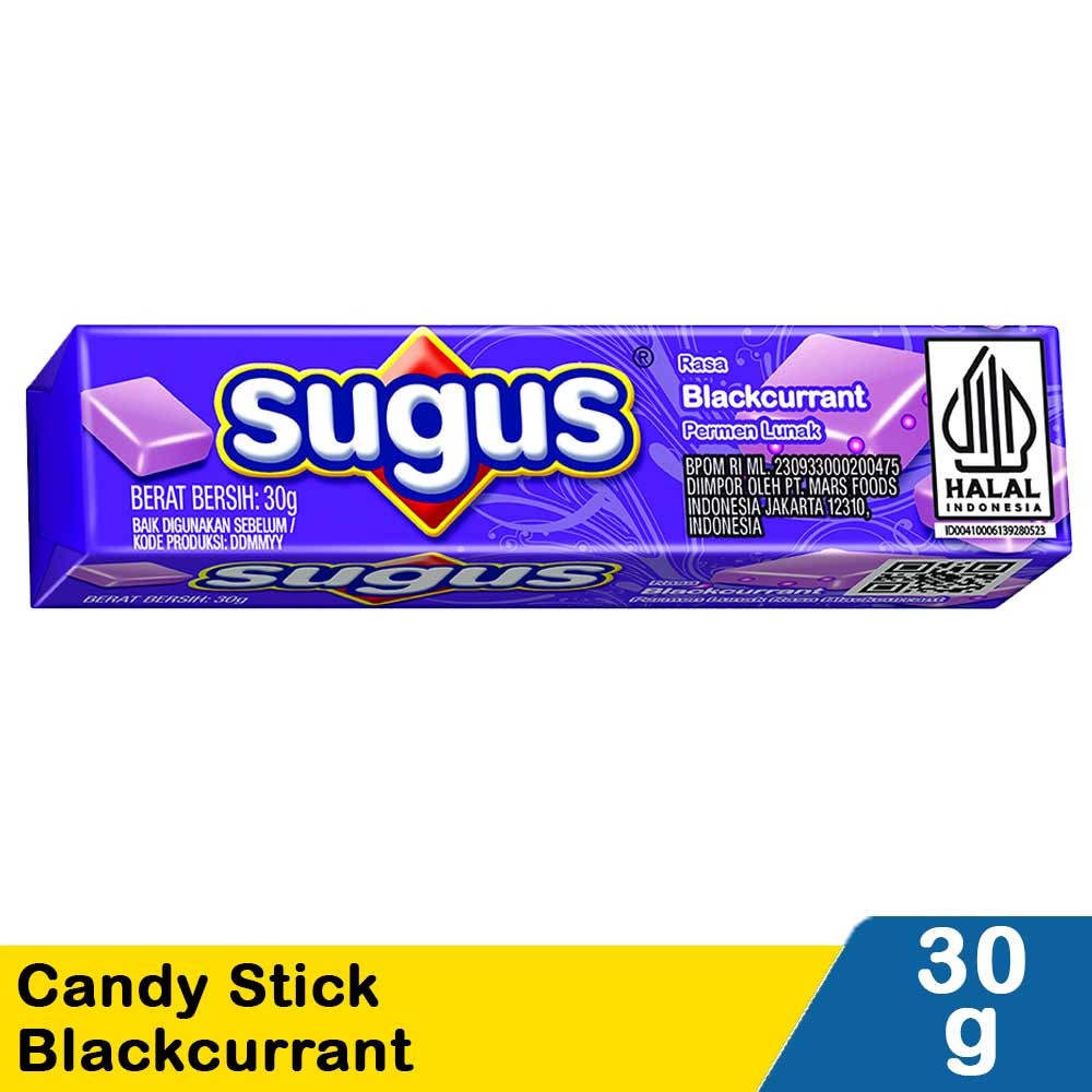 SUGUS CANDY STICK BLACKCURRANT 30g