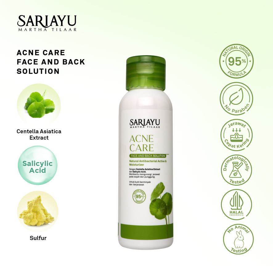 Sariayu Acne Care Face & Back Solution 95 ml