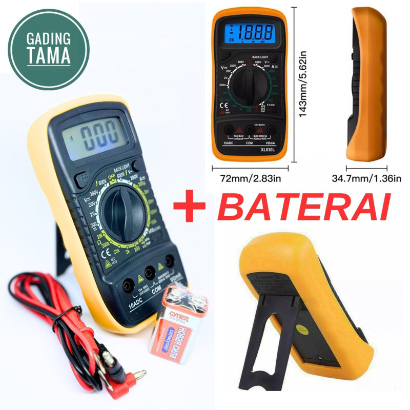 BAR - Multitester Multimeter Avometer Digital