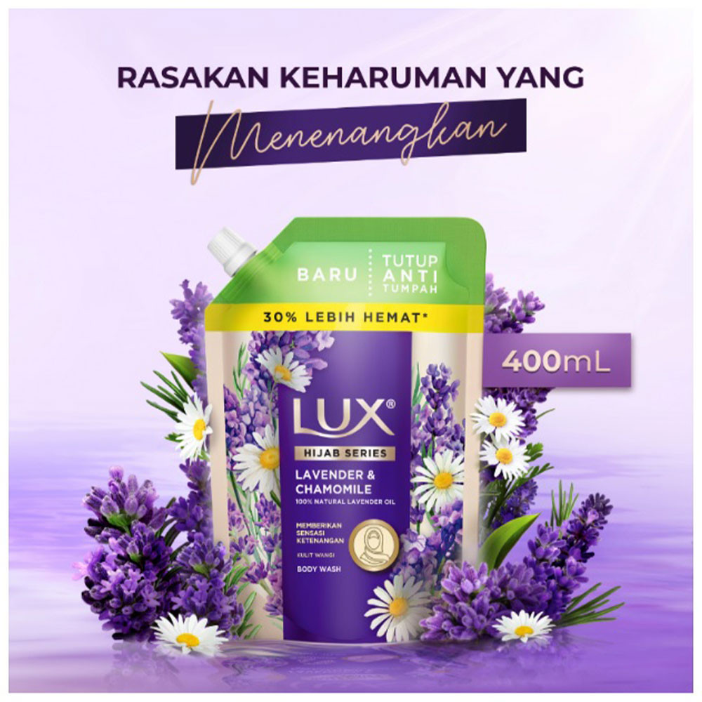LUX BODY WASH HIJAB LAVENDER&CHAMO 400mL