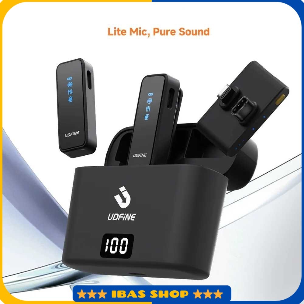 Mikrofon Wireless Lavalier Microphone Type C Lightning 2.4Hz - Mic Lite