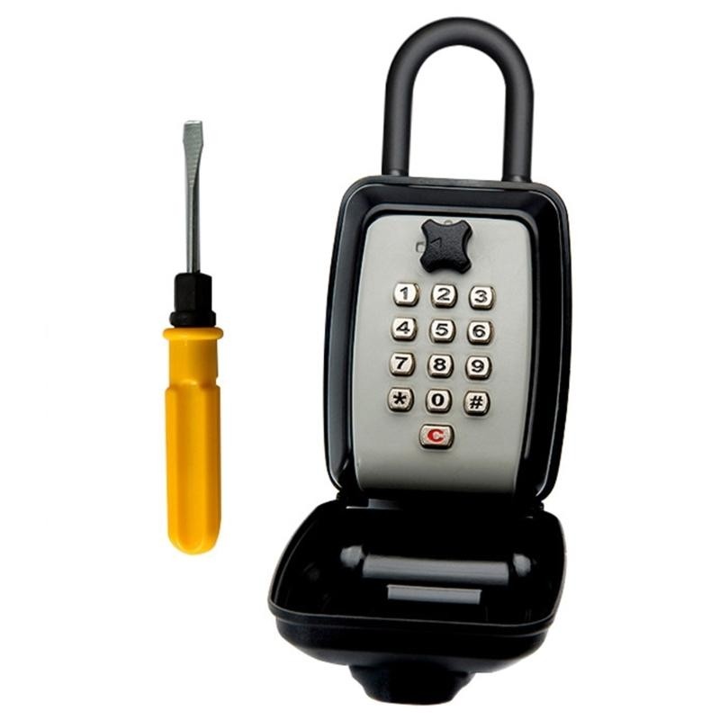 Lock Box Outside Safe Wall Mount 12 Digit Combination Lock Box