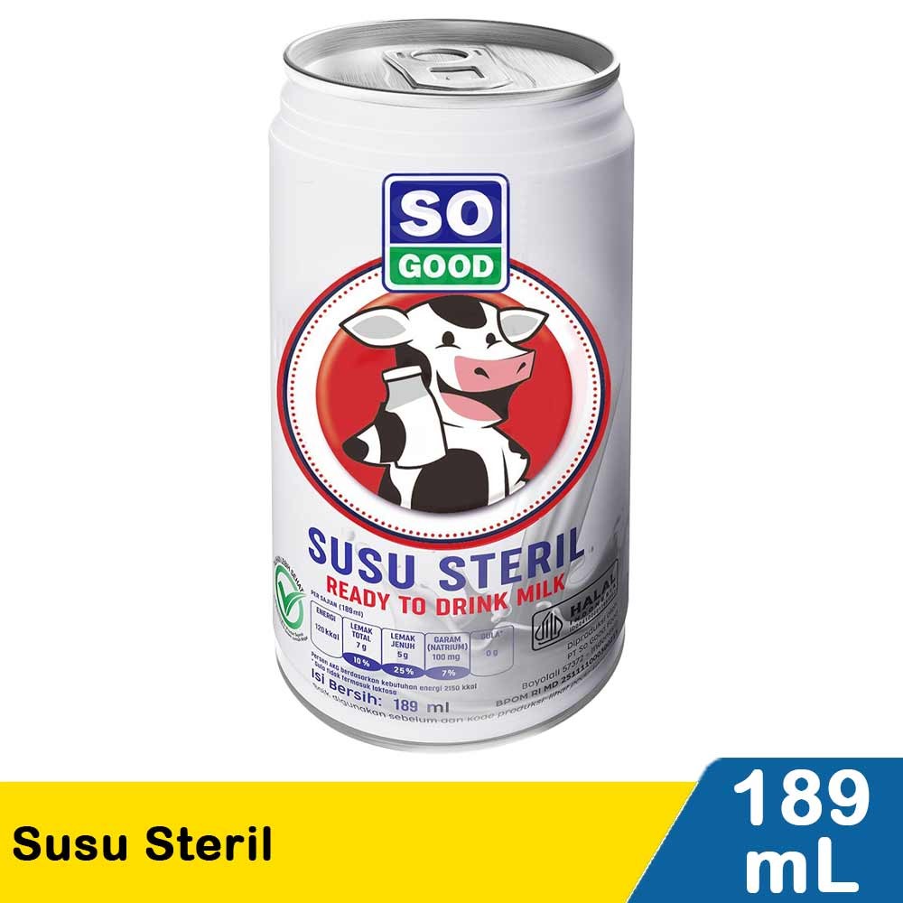 SO GOOD SUSU STERIL  189mL