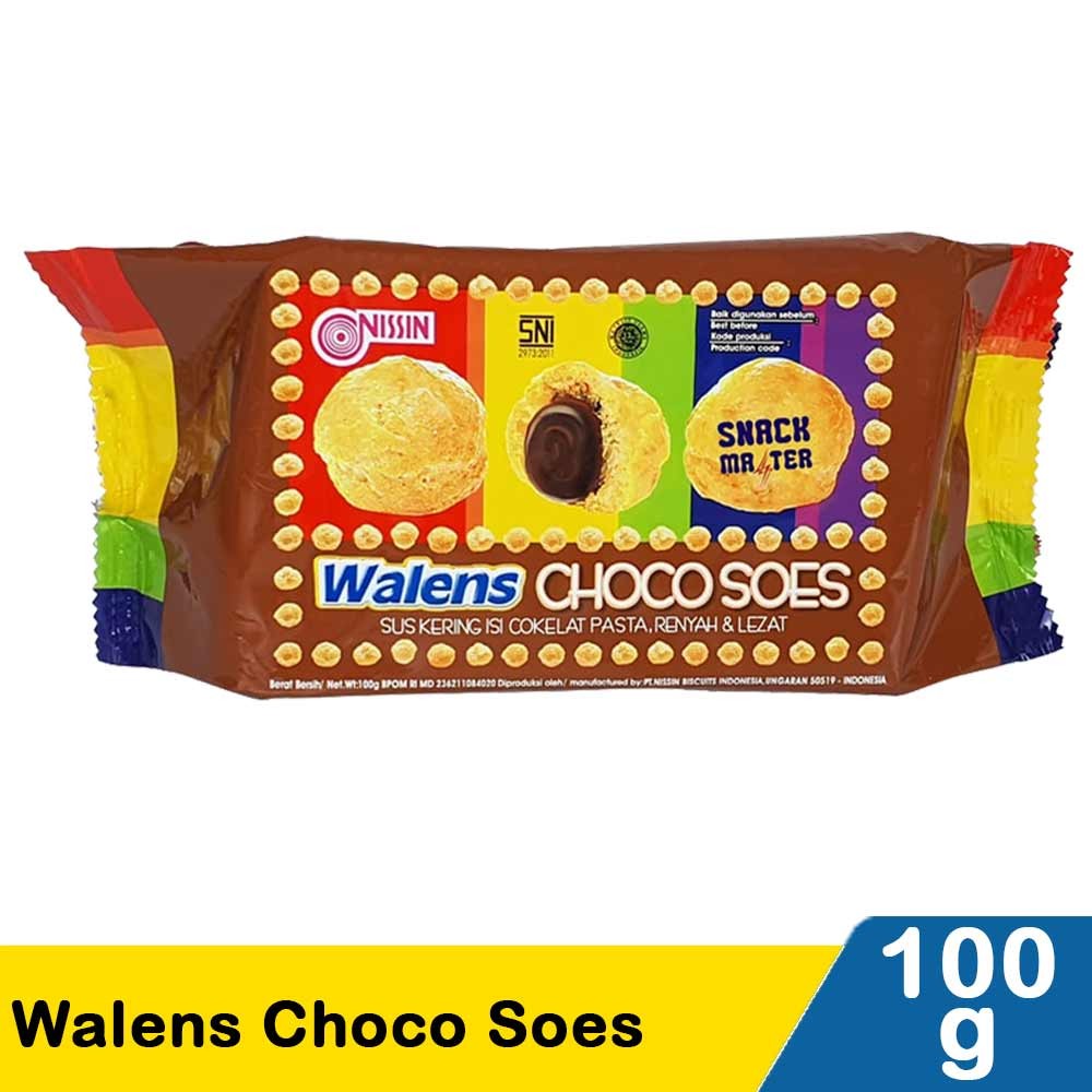 NISSIN WALENS CHOCO SOES  100g