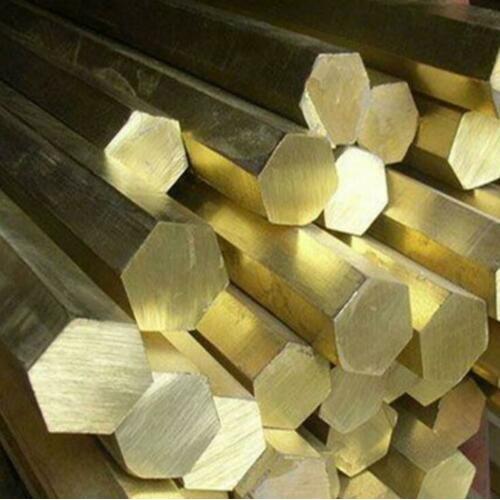 As Kuningan Segi Enam Hexagonal 10mm