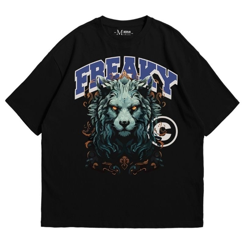 Freaky Tshirt Oversize Catch Black Tees Katun