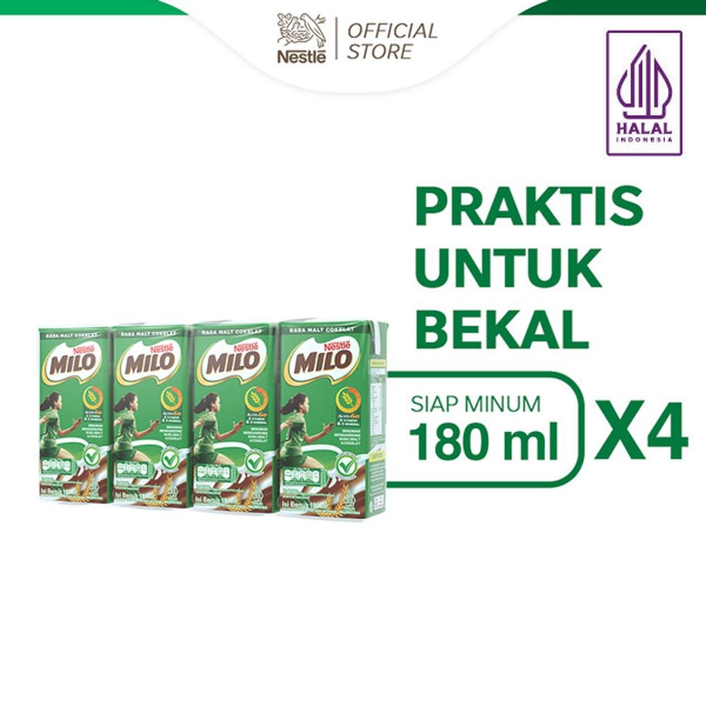 MILO HEALTY DRINK UHT COMBO PACK ACTIV-GO 4x180mL