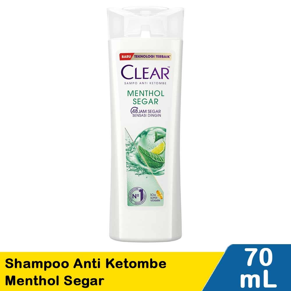CLEAR SHAMPOO ANTI DANDRUFF MENTHOL SEGAR 70mL