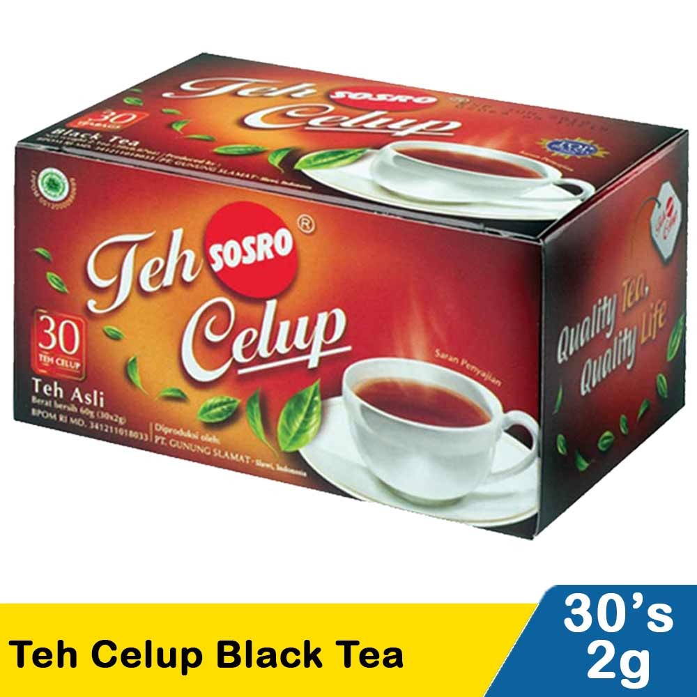 SOSRO TEH CELUP BLACK TEA 30X2g